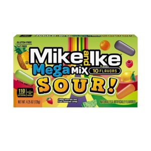 Mike & Ike Mega Mix Sour 4.25oz Theater Box 12ct